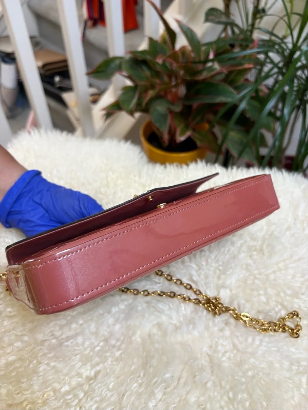 Louis Vuitton Monogram Vernis Valentine Dog Pochette Félicie - Limited Edition
